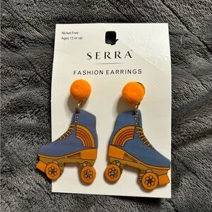 Roller Skate Fashion Earrings NWT